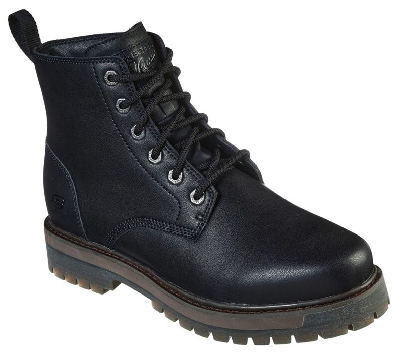 Skechers Alley Cats - Talgen - Mens Boots Black [AU-OR0828]